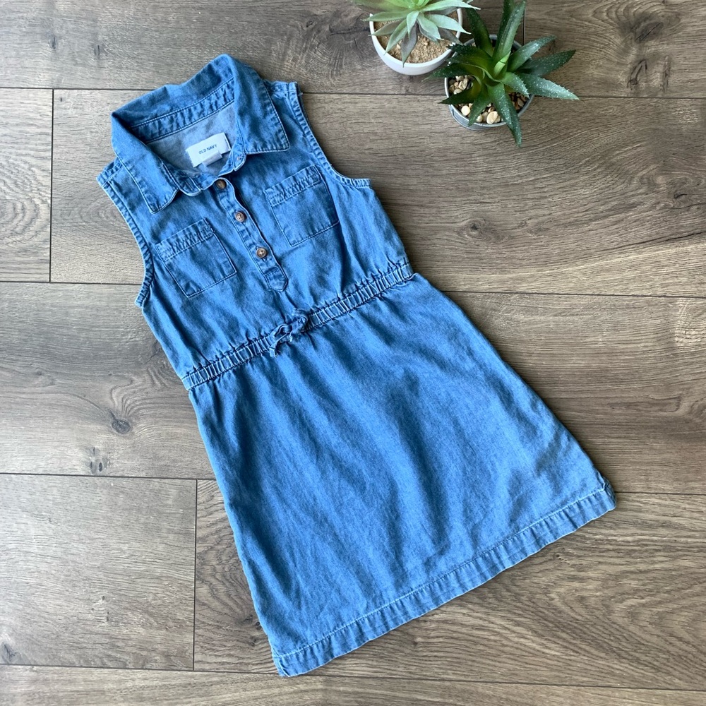 Toddler Girls Denim Dress (3T)